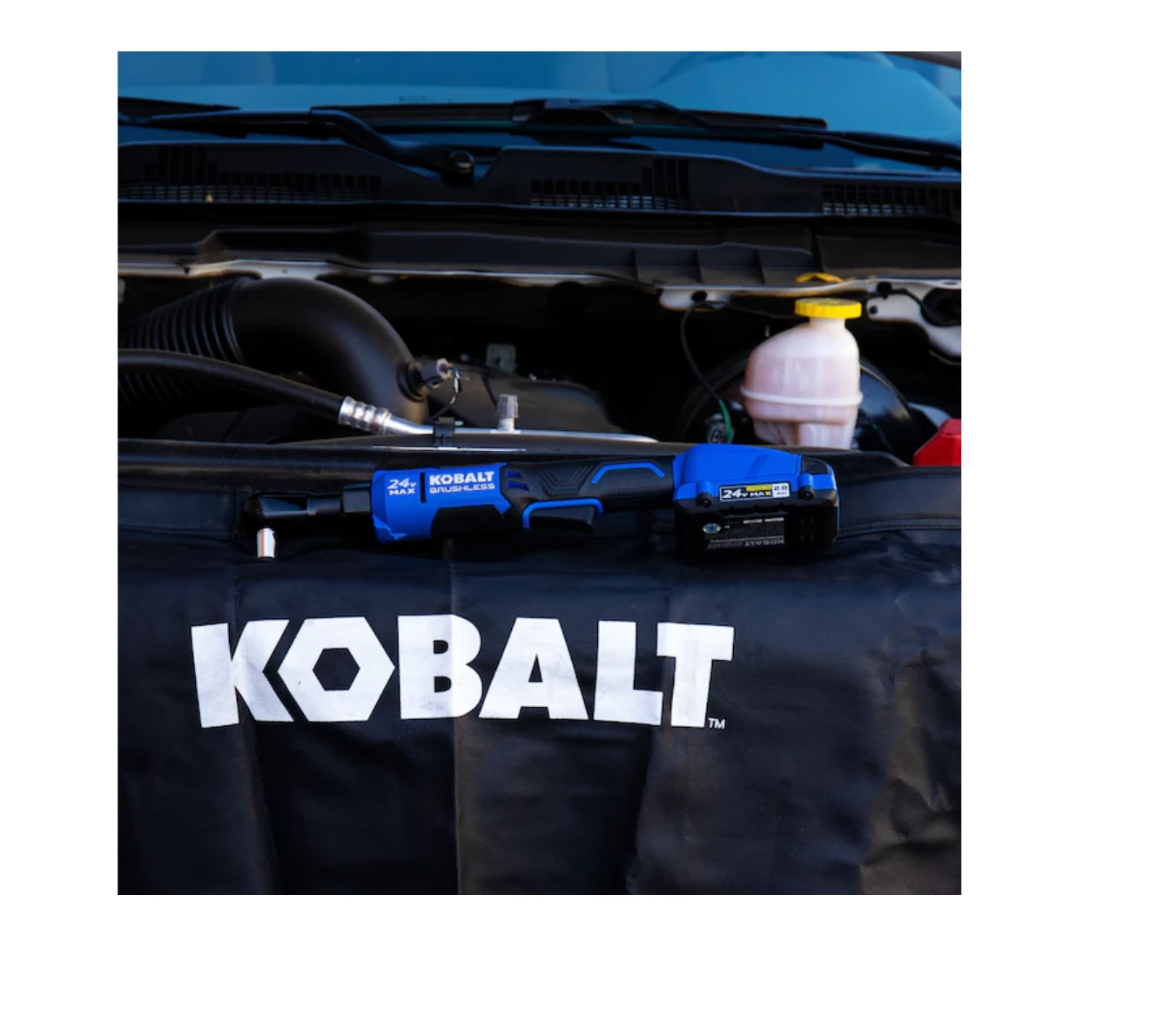 Kobalt KRW 124B-03 24-volt Max Variable Speed Brushless 3/8-in Drive Cordless Ratchet Wrench (Tool Only) 13 Kobalt KRW 124B-03 24-volt Max Variable Speed Brushless 3/8-in Drive Cordless Ratchet Wrench (Tool Only) - Image 11