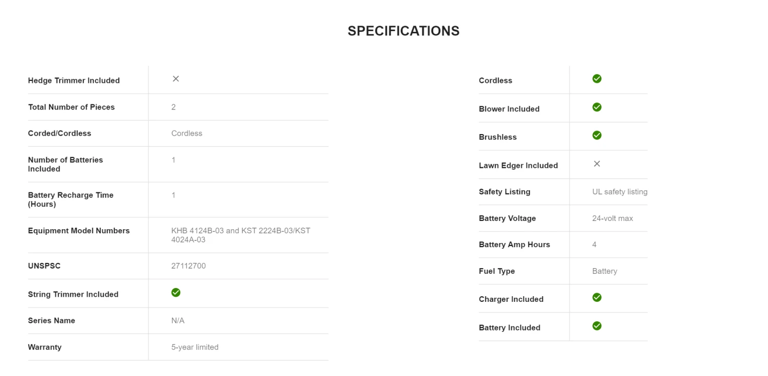 Kobalt KOC 4124A-03 2-Piece 24-Volt Max Cordless Power Equipment Combo Kit 13 Kobalt KOC 4124A-03 2-Piece 24-Volt Max Cordless Power Equipment Combo Kit - Image 11
