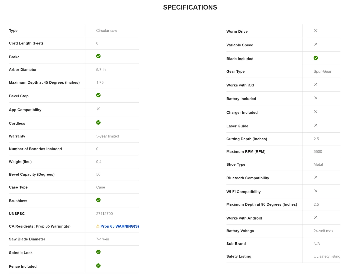 Kobalt KXCS 124B-03 24-Volt XTR 7-1/4-in Brushless Cordless Circular Saw 14 Kobalt KXCS 124B-03 24-Volt XTR 7-1/4-in Brushless Cordless Circular Saw - Image 12