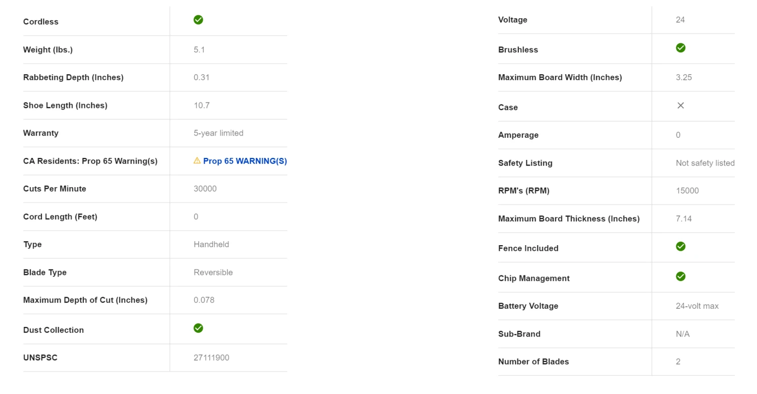 Kobalt KPL 124B-03 3.25-in W 24-Volt Max Handheld Planer 14 Kobalt KPL 124B-03 3.25-in W 24-Volt Max Handheld Planer - Image 12