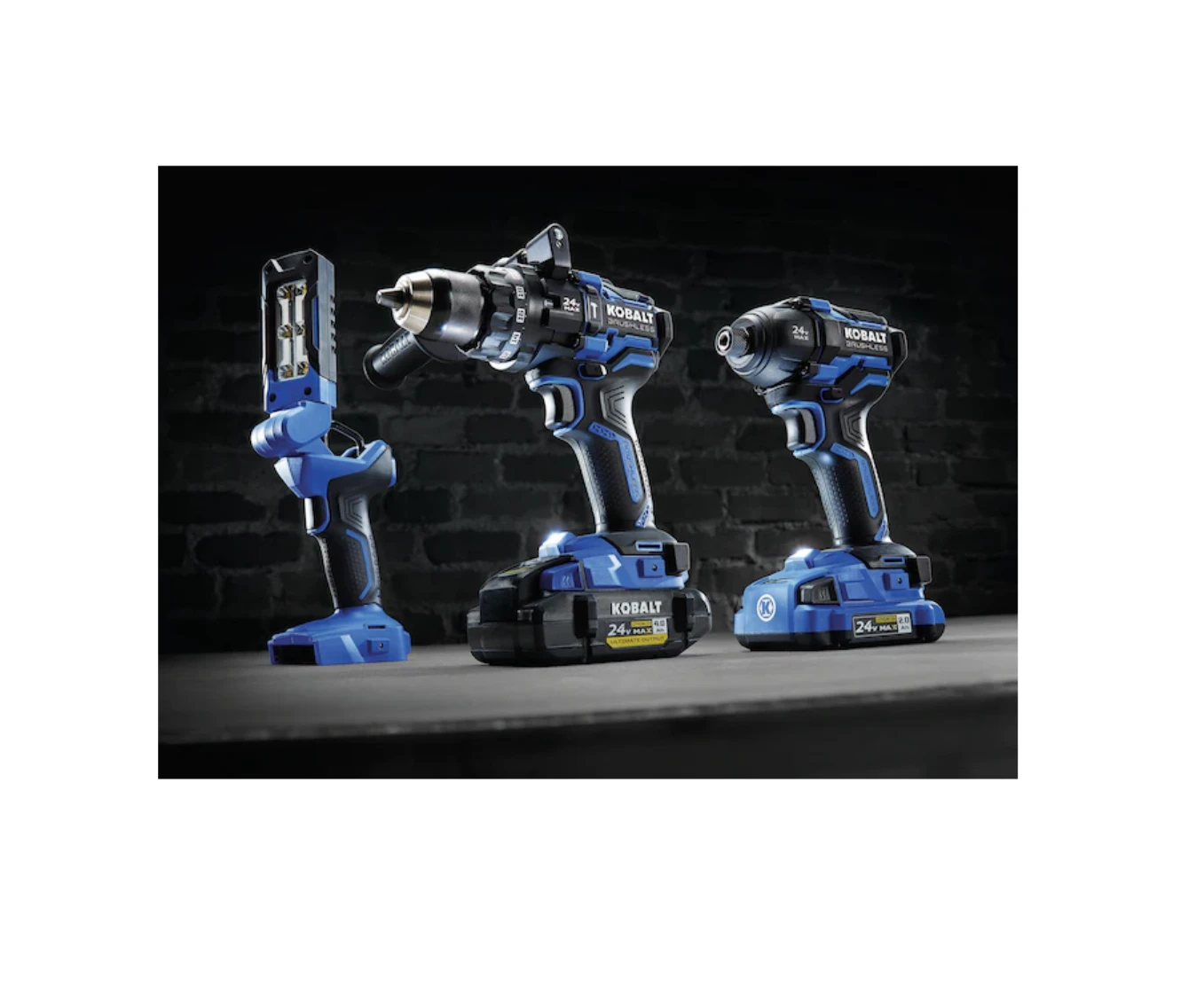 Kobalt KXLC 3024A-03 XTR 3-Tool 24-Volt Max Brushless Power Tool Combo Kit With Hard Case (2-Batteries Included And Charger Included) 14 Kobalt KXLC 3024A-03 XTR 3-Tool 24-Volt Max Brushless Power Tool Combo Kit With Hard Case (2-Batteries Included And Charger Included) - Image 12