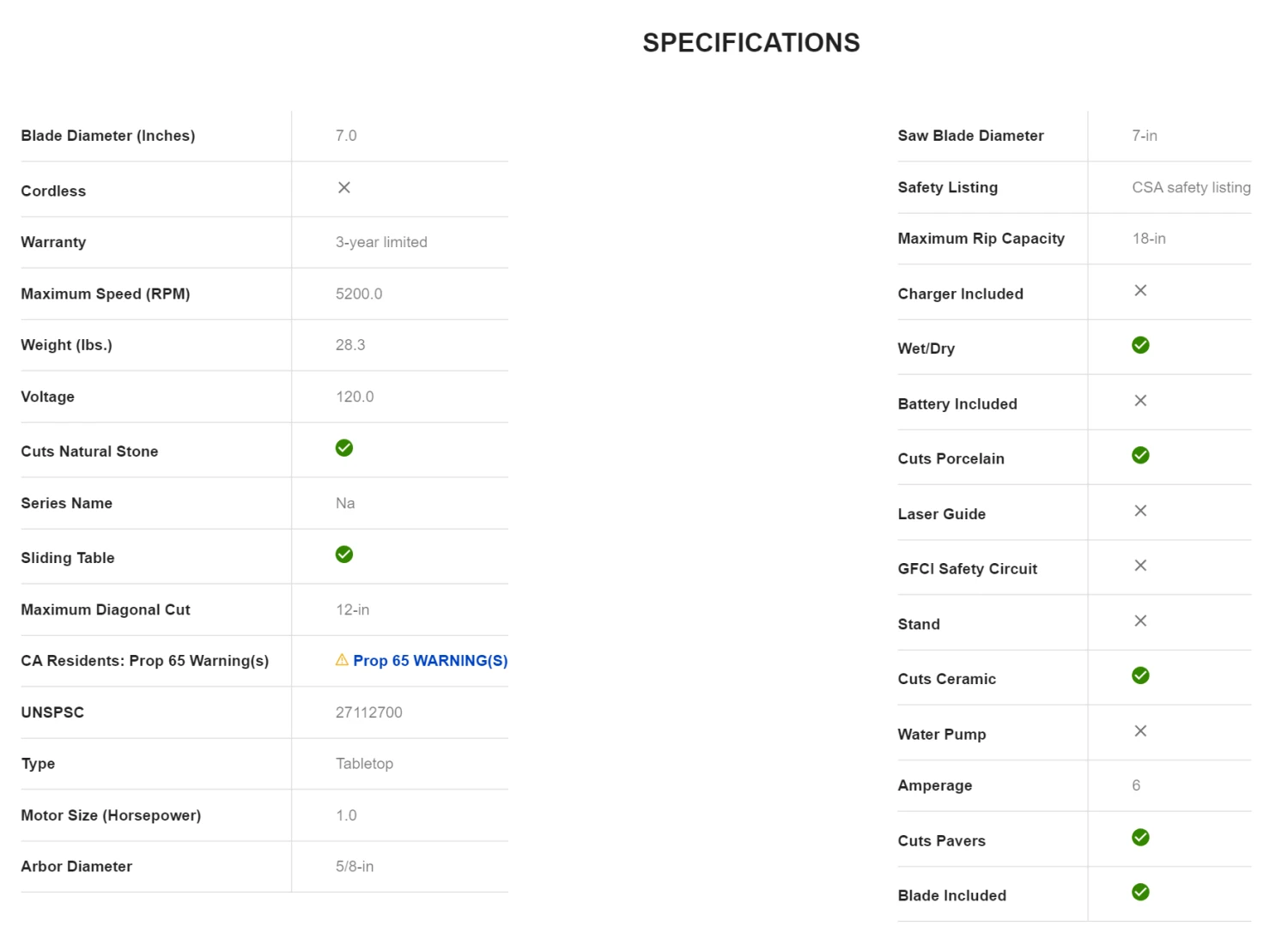 Kobalt KWS B72-06 7-in 6-Amp Wet Tabletop Sliding Table Tile Saw 15 Kobalt KWS B72-06 7-in 6-Amp Wet Tabletop Sliding Table Tile Saw - Image 13