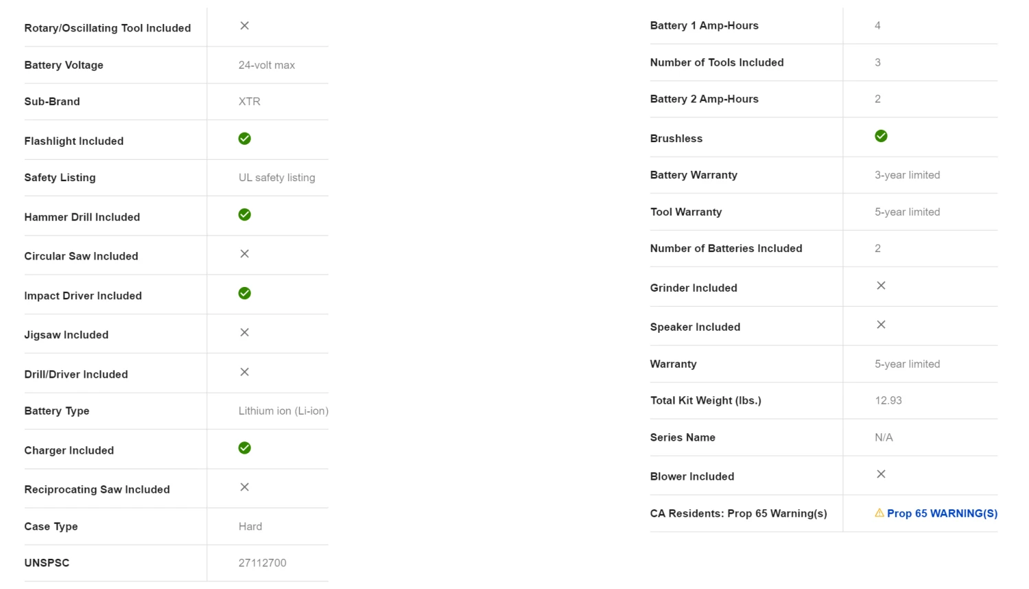 Kobalt KXLC 3024A-03 XTR 3-Tool 24-Volt Max Brushless Power Tool Combo Kit With Hard Case (2-Batteries Included And Charger Included) 15 Kobalt KXLC 3024A-03 XTR 3-Tool 24-Volt Max Brushless Power Tool Combo Kit With Hard Case (2-Batteries Included And Charger Included) - Image 13