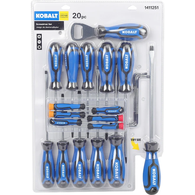 Kobalt Screwdriver Set, 20 Pieces 3 Kobalt Screwdriver Set, 20 Pieces