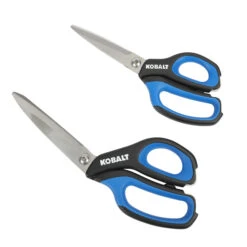 Kobalt 4.7-in Stainless Steel Molded Handle Scissors Kit Of 2 11 Kobalt 4.7-in Stainless Steel Molded Handle Scissors Kit Of 2 -Kobalt Shop 19225207 L