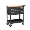 KOBALT Mobile Workstation Black Metal 3 Drawers 30.5-in