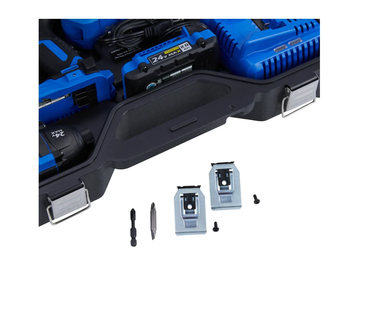 Kobalt KXLC 3024A-03 XTR 3-Tool 24-Volt Max Brushless Power Tool Combo Kit With Hard Case (2-Batteries Included And Charger Included) 6 Kobalt KXLC 3024A-03 XTR 3-Tool 24-Volt Max Brushless Power Tool Combo Kit With Hard Case (2-Batteries Included And Charger Included) - Image 4