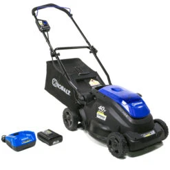 Kobalt 2-in-1 Cordless Push Lawn Mower - 40 V - 16" - Blue/Black -Kobalt Shop 30736986b L