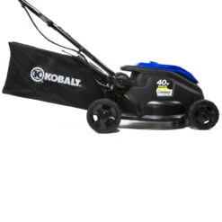 Kobalt 2-in-1 Cordless Push Lawn Mower - 40 V - 16" - Blue/Black -Kobalt Shop 30736986c L