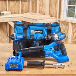 Kobalt 4-Tool 24-Volt Lithium Ion Brushless Power Tool Combo Kit With Soft Case With Battery And Charger 11 Kobalt 4-Tool 24-Volt Lithium Ion Brushless Power Tool Combo Kit With Soft Case With Battery And Charger -Kobalt Shop 32018714e L