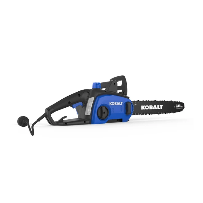 Kobalt Corded Electric Chainsaw 12A 16-in Blue 4 Kobalt Corded Electric Chainsaw 12A 16-in Blue - Image 2