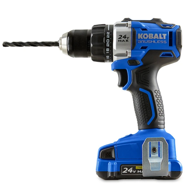 Kobalt 24-V Max Drill-Driver - 1/2-in Chuck - Brushless Motor - Charger, Battery And Bag Included 3 Kobalt 24-V Max Drill-Driver - 1/2-in Chuck - Brushless Motor - Charger, Battery And Bag Included