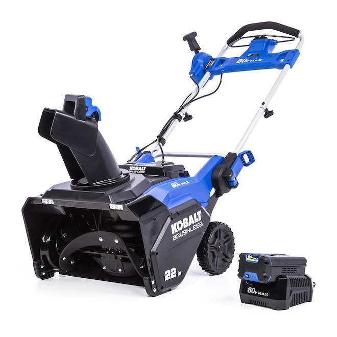 Kobalt 80V-22-in Single Stage Electric Cordless Snow Blower - 1 Battery Included 5 Kobalt 80V-22-in Single Stage Electric Cordless Snow Blower - 1 Battery Included - Image 3