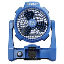 Kobalt 24-V Max Cordless Jobsite Fan - 600-CFM - Blue - Bare Tool Without Battery 9 Kobalt 24-V Max Cordless Jobsite Fan - 600-CFM - Blue - Bare Tool Without Battery -Kobalt Shop 45595009 L