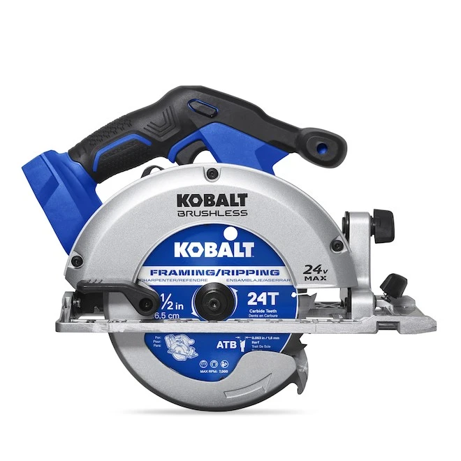 Kobalt 24-V Max Cordless Circular Saw - 6 1/2-in Blade - Brushless Motor - Bare Tool Without Battery 3 Kobalt 24-V Max Cordless Circular Saw - 6 1/2-in Blade - Brushless Motor - Bare Tool Without Battery