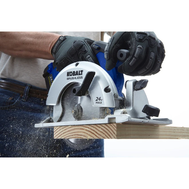 Kobalt 24-V Max Cordless Circular Saw - 6 1/2-in Blade - Brushless Motor - Bare Tool Without Battery 5 Kobalt 24-V Max Cordless Circular Saw - 6 1/2-in Blade - Brushless Motor - Bare Tool Without Battery - Image 3