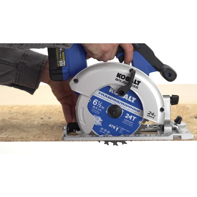 Kobalt 24-V Max Cordless Circular Saw - 6 1/2-in Blade - Brushless Motor - Bare Tool Without Battery 4 Kobalt 24-V Max Cordless Circular Saw - 6 1/2-in Blade - Brushless Motor - Bare Tool Without Battery - Image 2