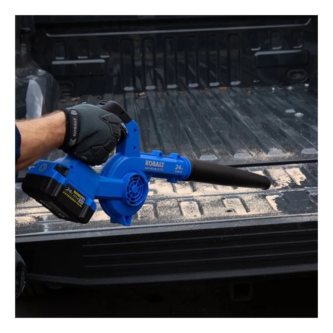 Kobalt 24 V Max Jobsite Blower - Lightweight - Black And Blue - Bare Tool Without Battery 6 Kobalt 24 V Max Jobsite Blower - Lightweight - Black And Blue - Bare Tool Without Battery - Image 4