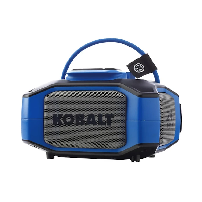 Kobalt 24 V Max Bluetooth Speaker - USB And Auxiliary Ports - Grey And Blue - Bare Tool Without Battery 5 Kobalt 24 V Max Bluetooth Speaker - USB And Auxiliary Ports - Grey And Blue - Bare Tool Without Battery - Image 3