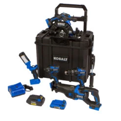 Kobalt 24 V XTR 5-Tool Combo Kit With Hard Storage Case With Battery And Charger 9 Kobalt 24 V XTR 5-Tool Combo Kit With Hard Storage Case With Battery And Charger -Kobalt Shop 45595045 L