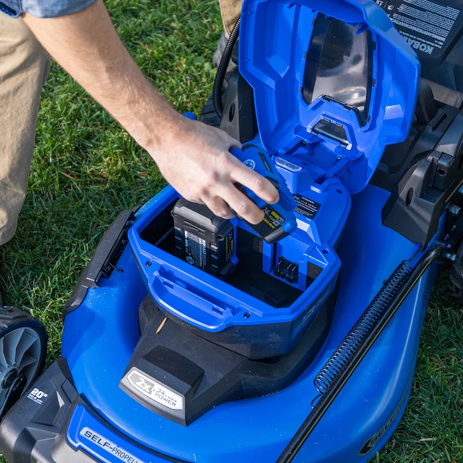 Kobalt 2x24-Volt (48-Volt Total) Brushless 20-in Self-Propelled Cordless Electric Lawn Mower 5 Ah 6 Kobalt 2x24-Volt (48-Volt Total) Brushless 20-in Self-Propelled Cordless Electric Lawn Mower 5 Ah - Image 4