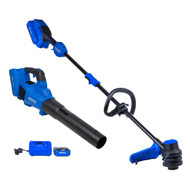 Kobalt 40-Volt Max 520-CFM Leaf Blower And 15-in String Trimmer Combo Kit - Battery And Charger Included 3 Kobalt 40-Volt Max 520-CFM Leaf Blower And 15-in String Trimmer Combo Kit - Battery And Charger Included