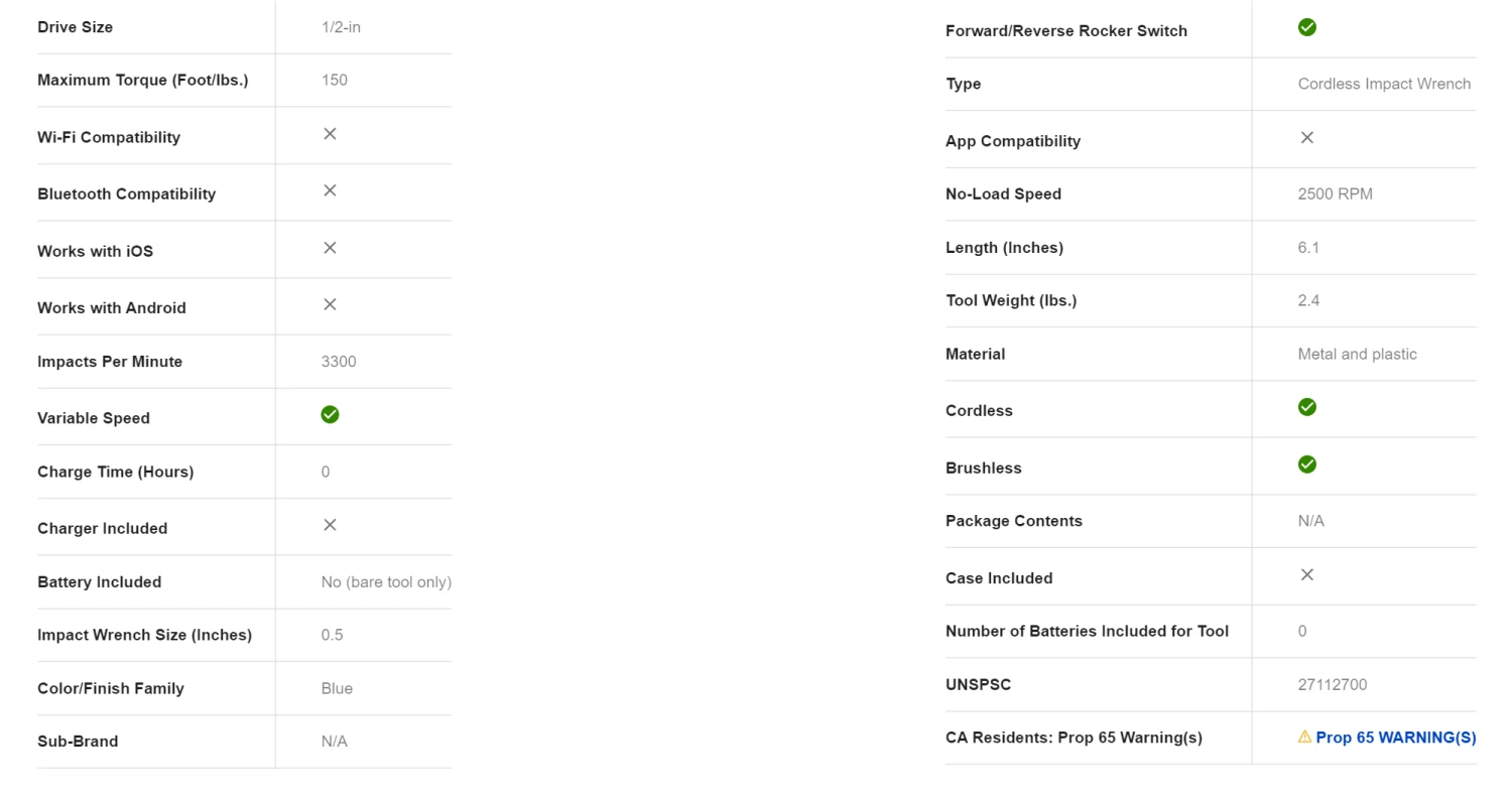 Kobalt KCW 5024B-03 24-volt Max Variable Speed Brushless 1/2-in Drive Cordless Impact Wrench (Tool Only) 9 Kobalt KCW 5024B-03 24-volt Max Variable Speed Brushless 1/2-in Drive Cordless Impact Wrench (Tool Only) - Image 7