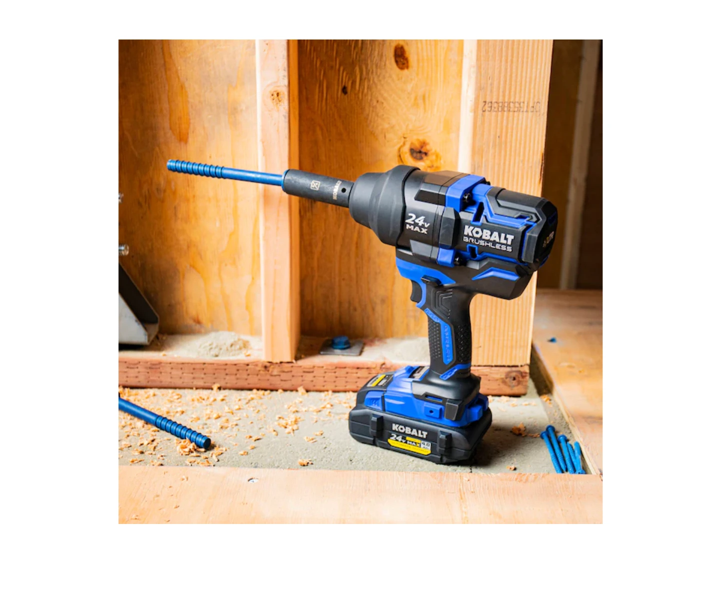 Kobalt KXIW 1424A-03 24-Volt XTR Variable Speed Brushless 1/2-in Drive Cordless Impact Wrench (1-Battery Included) 10 Kobalt KXIW 1424A-03 24-Volt XTR Variable Speed Brushless 1/2-in Drive Cordless Impact Wrench (1-Battery Included) - Image 8