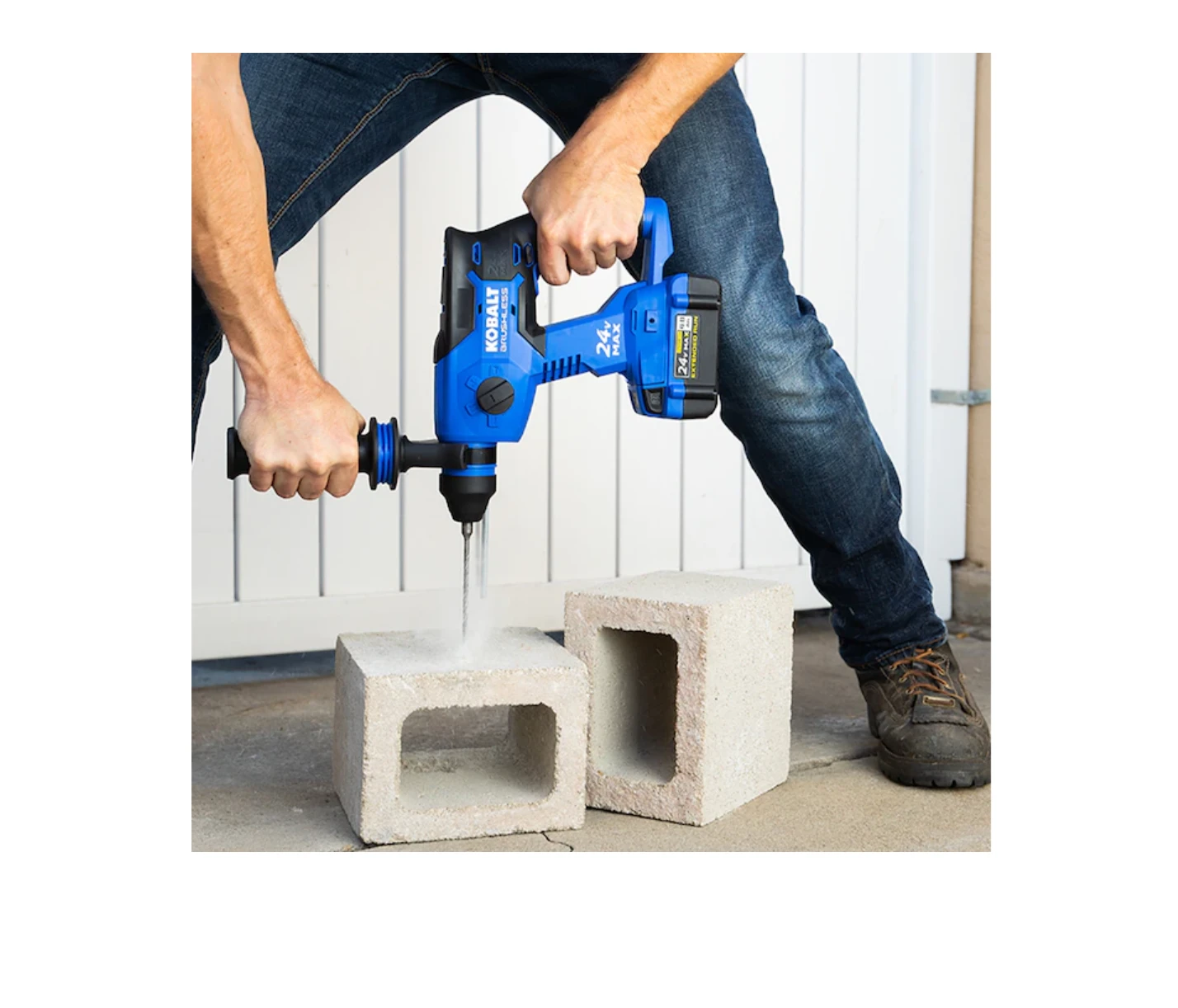 Kobalt KRH 124B-03 24-volt-Amp 7/8-in Sds-plus Variable Speed Cordless Rotary Hammer Drill 10 Kobalt KRH 124B-03 24-volt-Amp 7/8-in Sds-plus Variable Speed Cordless Rotary Hammer Drill - Image 8