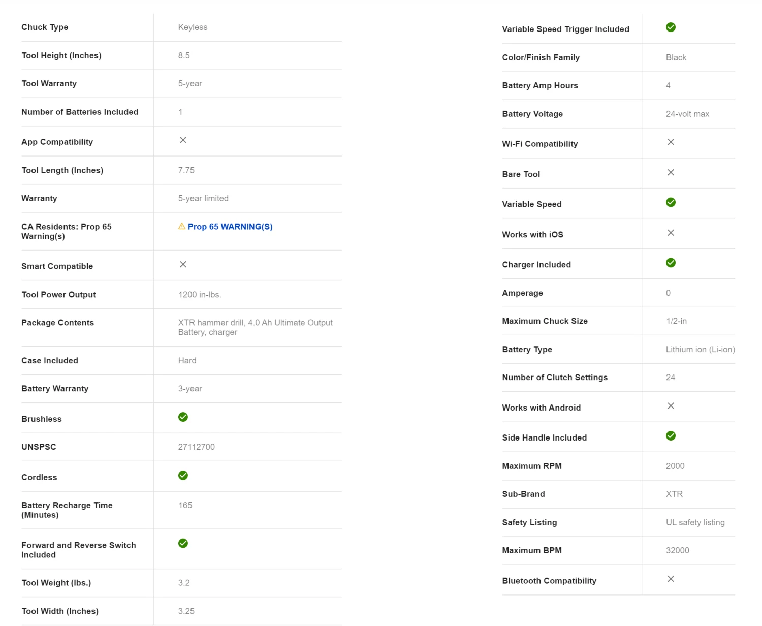 Kobalt KXHD 1424A-03 XTR 1/2-in 24-volt Max Variable Speed Brushless Cordless Hammer Drill (1-Battery Included) 11 Kobalt KXHD 1424A-03 XTR 1/2-in 24-volt Max Variable Speed Brushless Cordless Hammer Drill (1-Battery Included) - Image 9