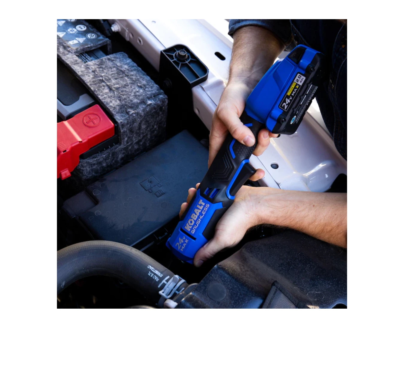Kobalt KRW 124B-03 24-volt Max Variable Speed Brushless 3/8-in Drive Cordless Ratchet Wrench (Tool Only) 11 Kobalt KRW 124B-03 24-volt Max Variable Speed Brushless 3/8-in Drive Cordless Ratchet Wrench (Tool Only) - Image 9