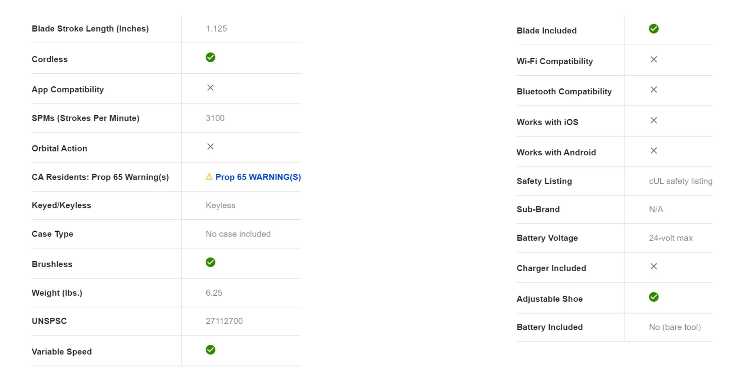 Kobalt KRS 1824B-03 24-volt Max Variable Speed Brushless Cordless Reciprocating Saw (Tool Only) 11 Kobalt KRS 1824B-03 24-volt Max Variable Speed Brushless Cordless Reciprocating Saw (Tool Only) - Image 9