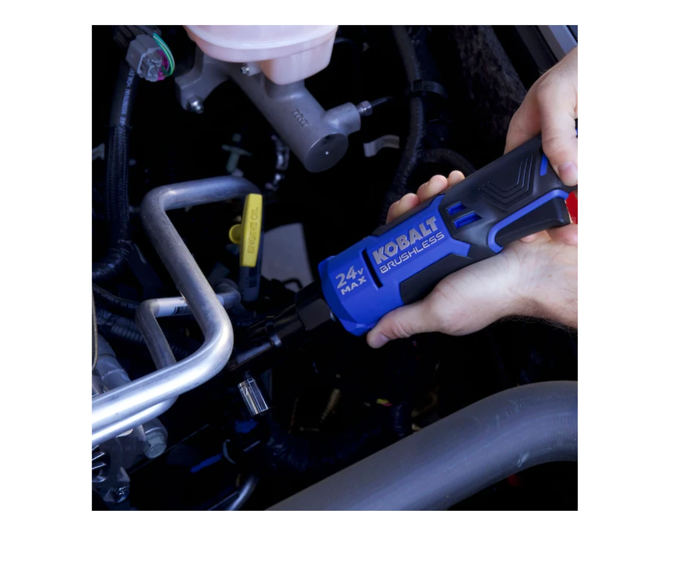 Kobalt KRW 124B-03 24-volt Max Variable Speed Brushless 3/8-in Drive Cordless Ratchet Wrench (Tool Only) 12 Kobalt KRW 124B-03 24-volt Max Variable Speed Brushless 3/8-in Drive Cordless Ratchet Wrench (Tool Only) - Image 10