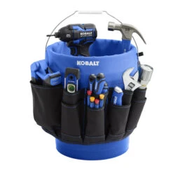 Kobalt Blue/Black Polyester Bucket Organizer