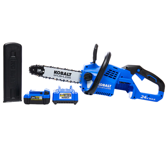 Kobalt KCS 1224A-03 24-Volt 12-in Brushless Cordless Electric Chainsaw 4 Ah (Battery & Charger Included) 3 Kobalt KCS 1224A-03 24-Volt 12-in Brushless Cordless Electric Chainsaw 4 Ah (Battery & Charger Included)
