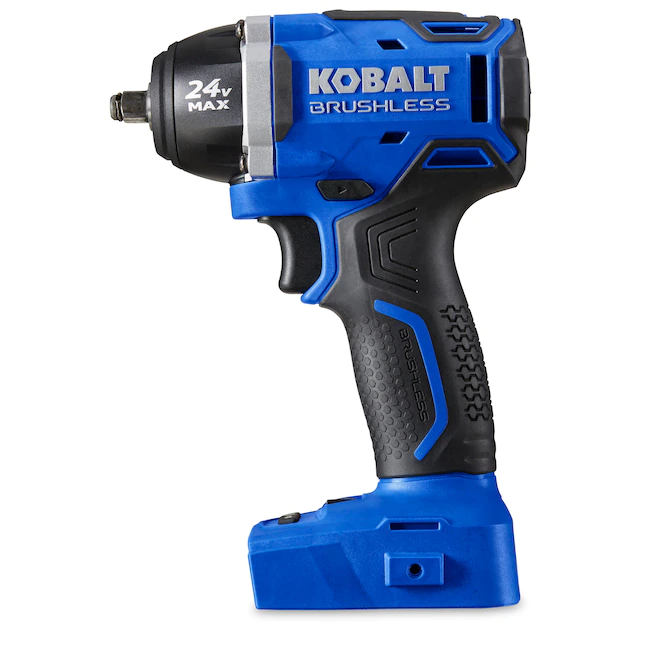 Kobalt KIW 3824B-03 Brushless-Amp 24-volt Max Variable Speed Brushless 3/8-in Drive Cordless Impact Wrench (Tool Only) 3 Kobalt KIW 3824B-03 Brushless-Amp 24-volt Max Variable Speed Brushless 3/8-in Drive Cordless Impact Wrench (Tool Only)